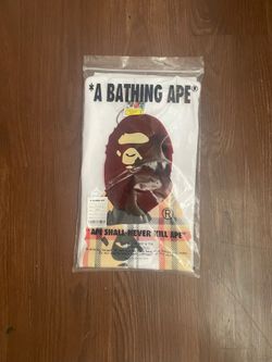 Bape shirt white Burberry size large