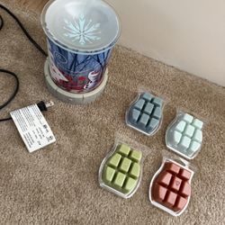 Frozen Scentsy Warmer & 4 Frozen Scentsy Bricks Set