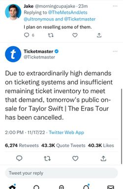 2 Taylor Swift Tickets Thumbnail