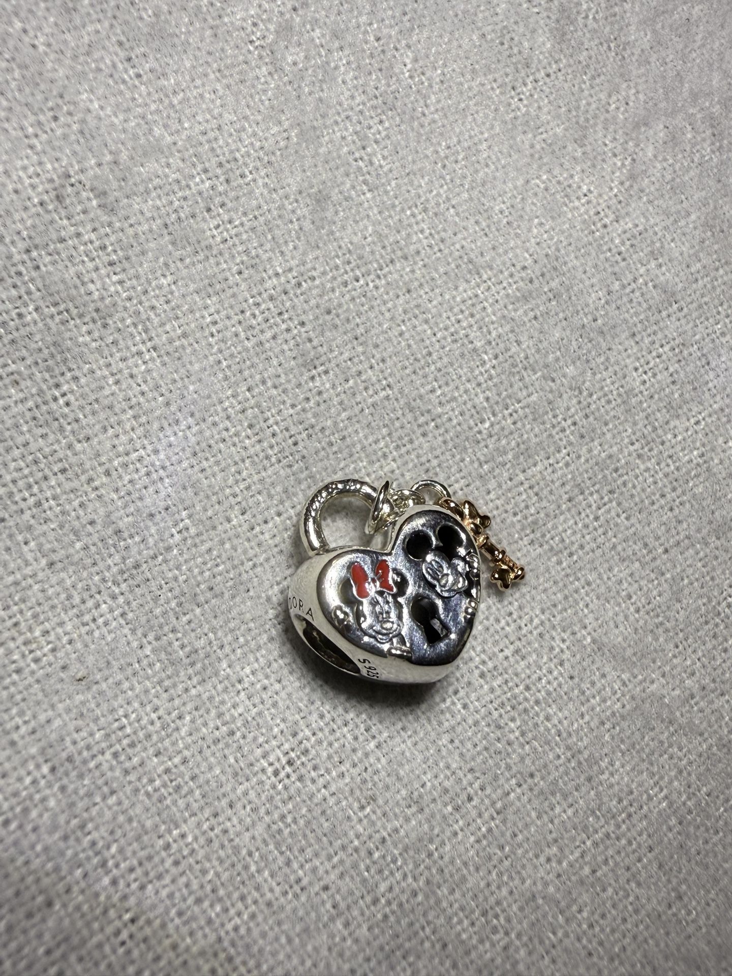 Mickey and Minnie Love Lock Pandora Charm