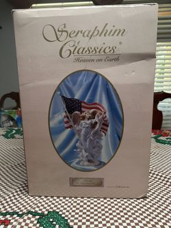 VINTAGE Seraphin Classics Liberty "Let Freedom Reign" Angel Figure 15.5"H *New*
