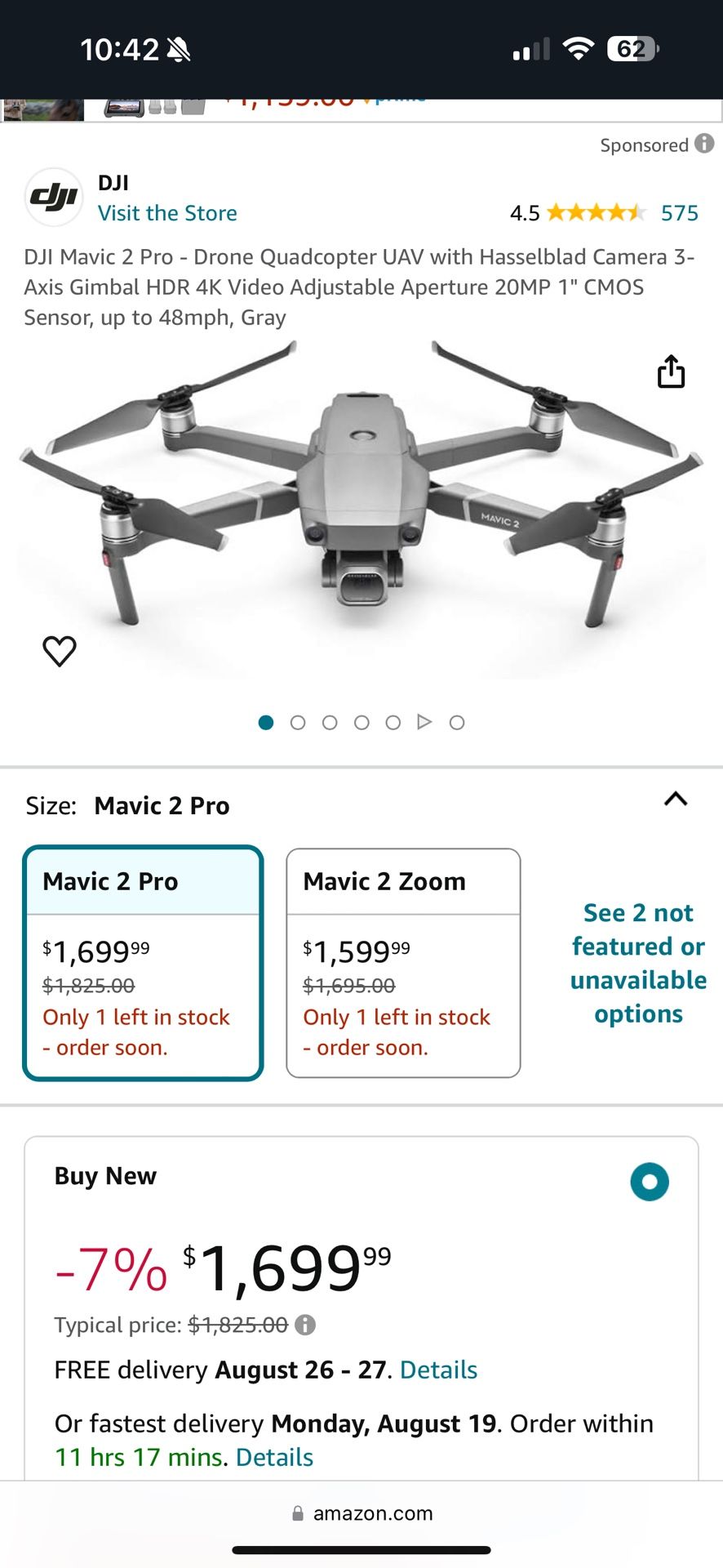DJI Mavic 2 Pro - Drone Quadcopter UAV with Hasselblad Camera