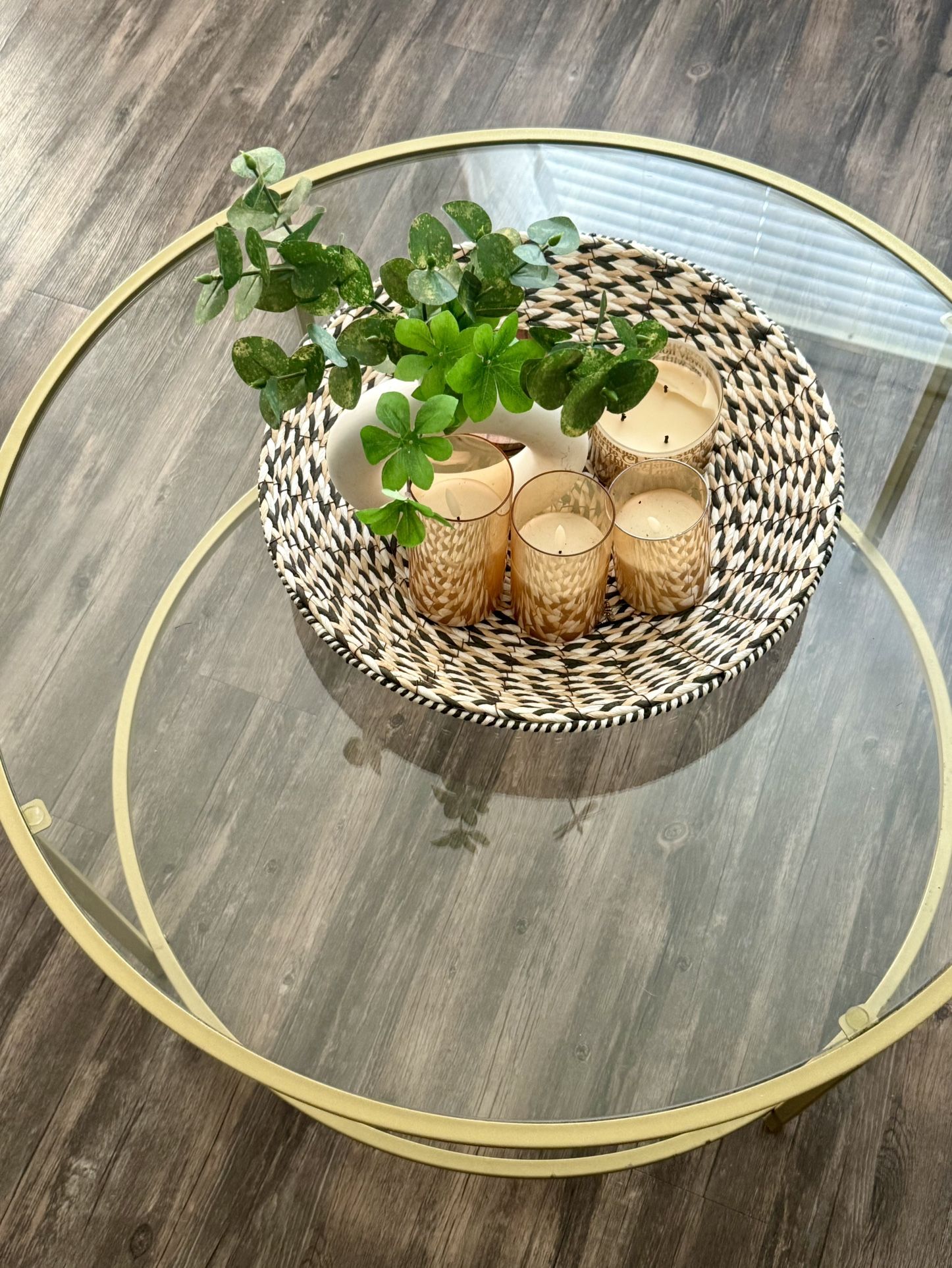 Glass Top Coffee Table