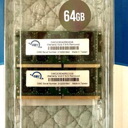 64gb sodimm ram kit. New. OWC $600obo