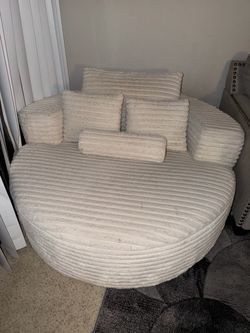 White corduroy seat