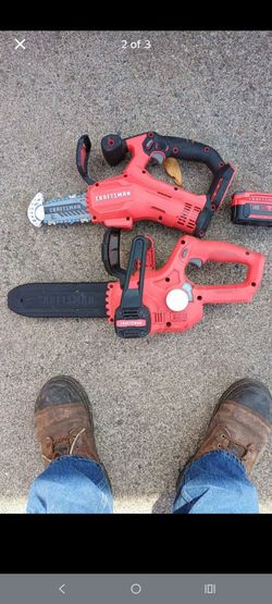Craftsman V20 Cordless Chainsaw and Pruning Saw