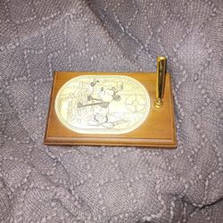 Disney World Steamboat Willie Pen Holder Vintage