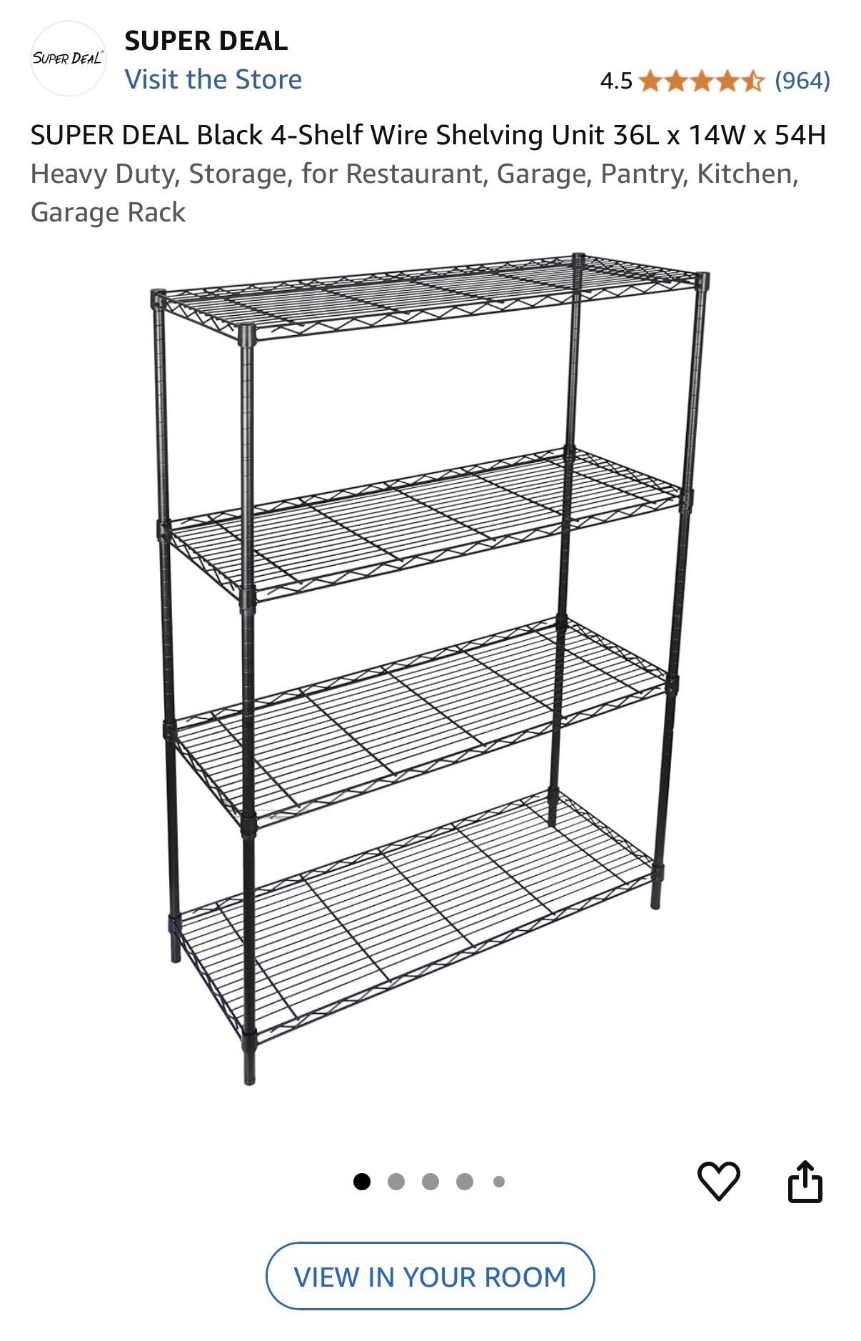Black Metal Shelves