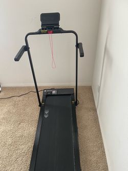 Deerrun Folding Treadmill with Handlebar