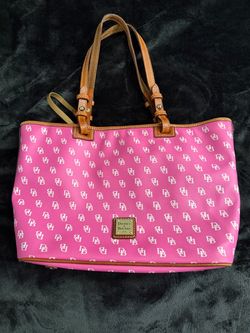 Dooney & Bourke Pink Monogram Tote Bag