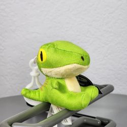 3" Jurassic World Sitting Green Raptor Keychain Charm Plush