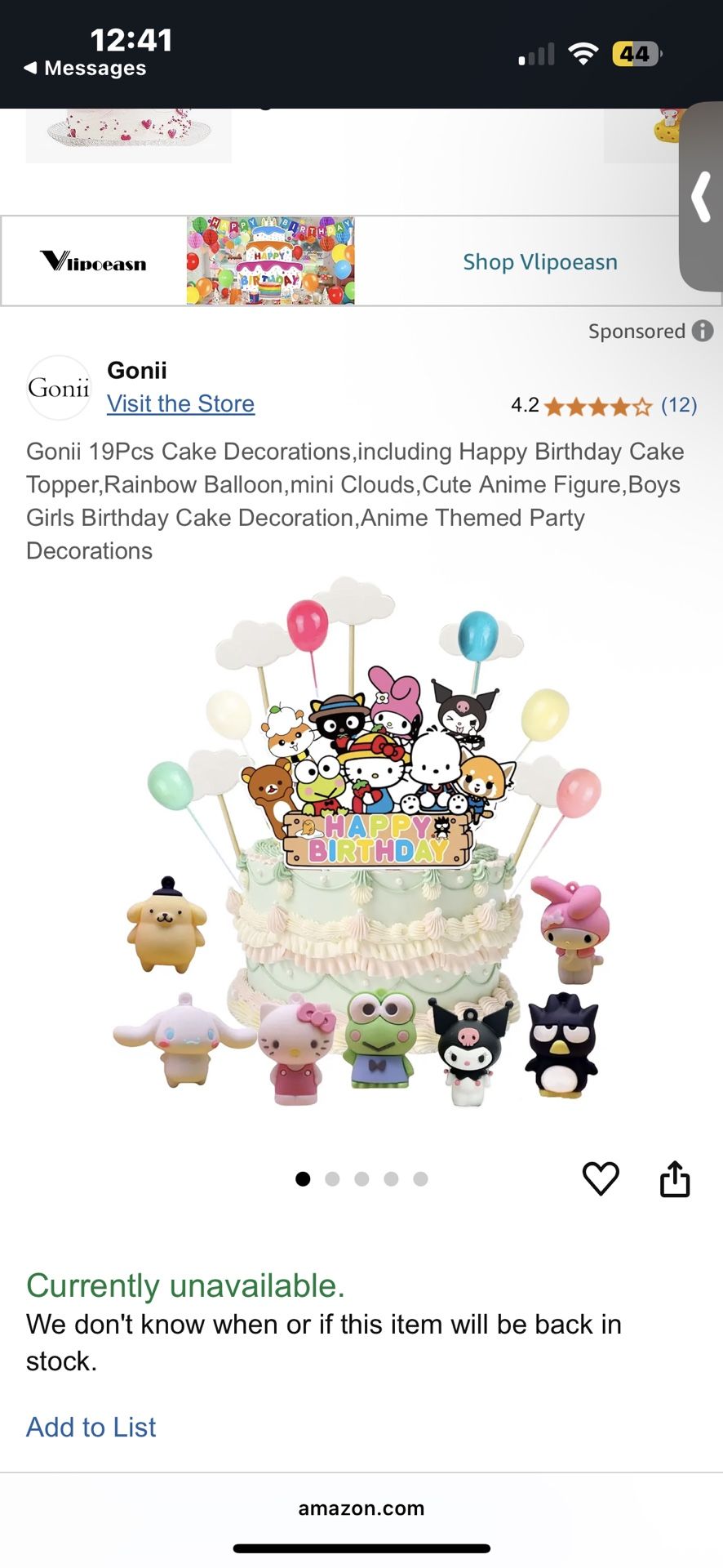 Cinnamoroll Cake Toppers!