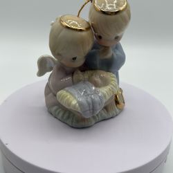 New Vintage Precious Porcelain "Holy Family" 24 K Gold