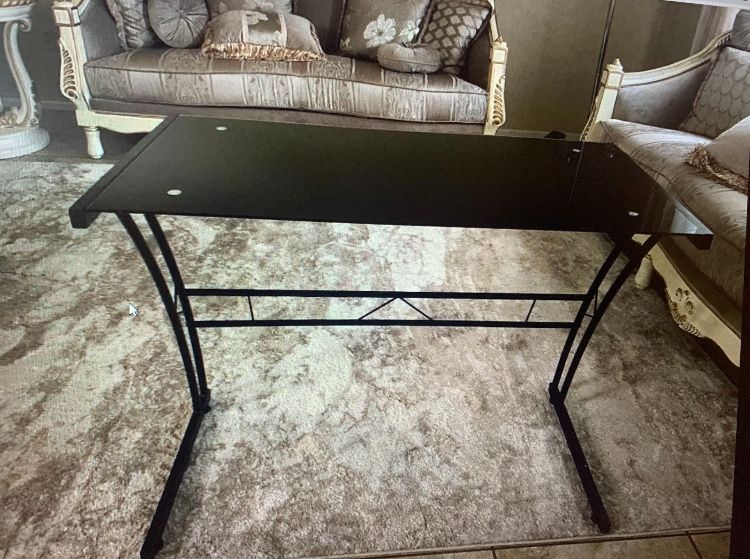 Glass desk