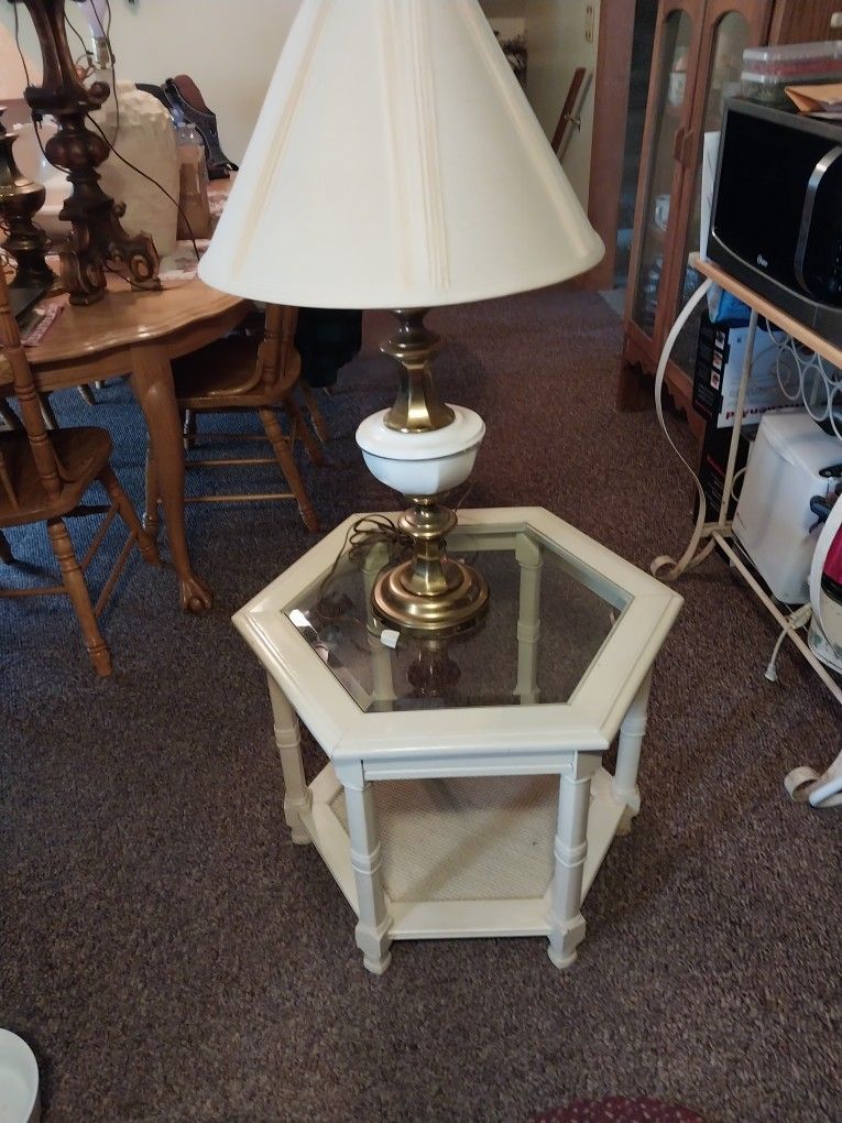 Lamp and End Table