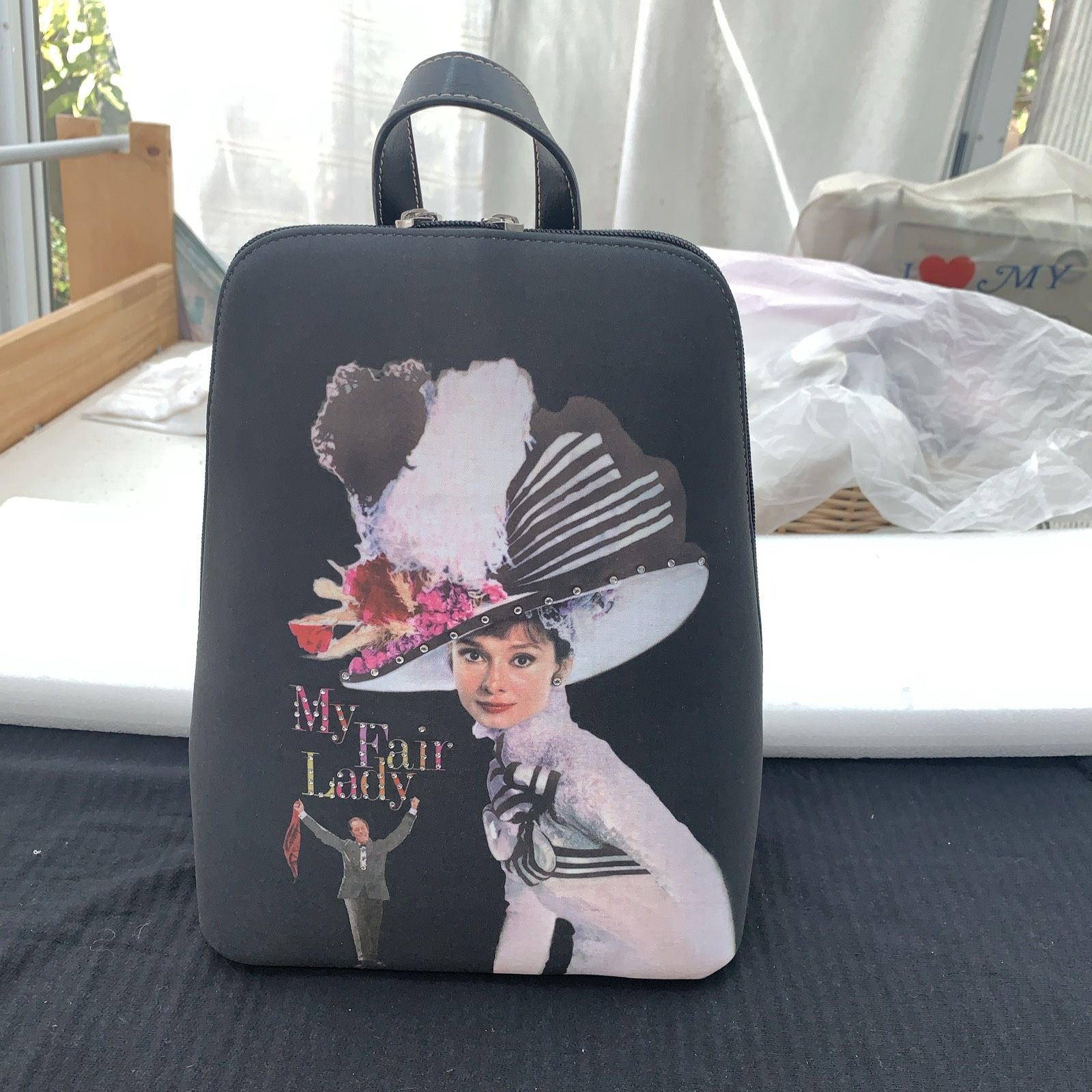 My Fair Lady Black Backpack 