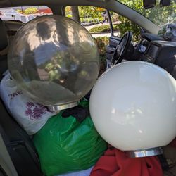 Two Large Globes 