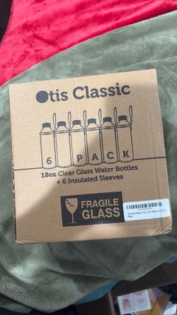 18oz Glass water bottles