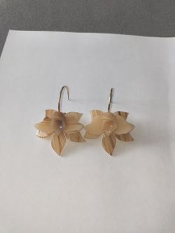 Flower Hoop Earrings