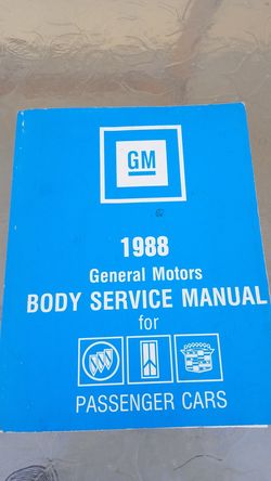 1988 GM Body Service Manual for Cars