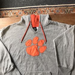 Women's Colosseum Heathered Gray Clemson Tigers Pullover Hoodie