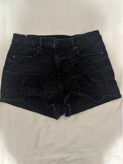 Women’s Black Riped Jeans (Size Small)