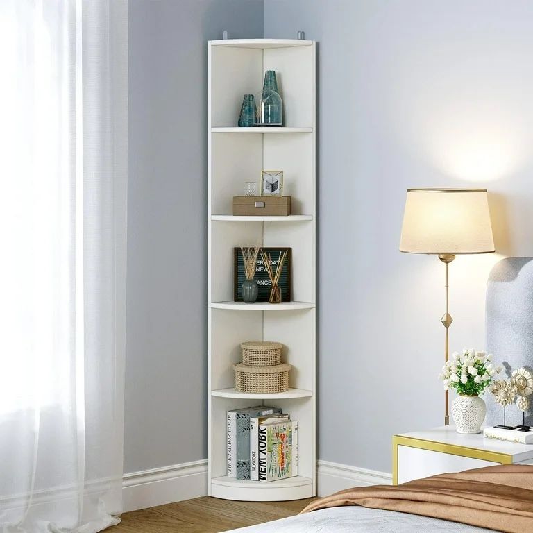 Office 5-Tier Corner Shelf, 70.8" Tall