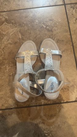 New Silver sandals