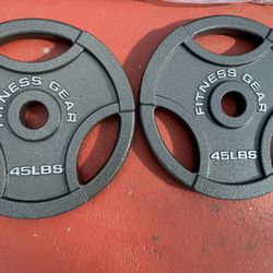 Olympic 2 Inch Gym Plates 45.lbs X 2 