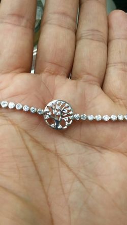 925 silver bracelet cz stones high quality 8.2