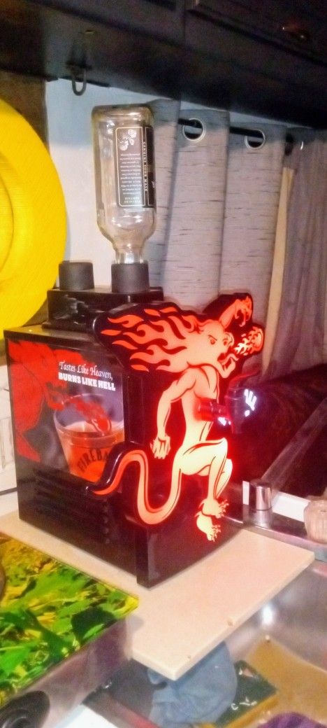 FIREBALL 2 BOTTLE, LIGHT-UP REFRIGERATED, CHILLER, SHOT DISPENSER