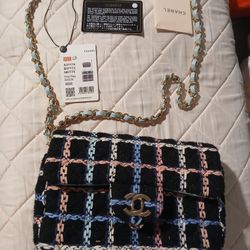 Channel Tweed Bag 