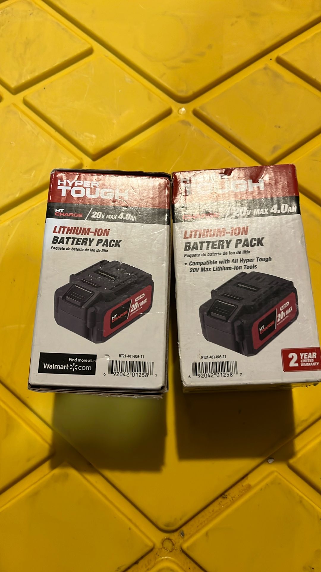 2 Hyper Tough drill Batteries 