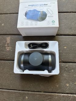 TYLT MagBoom 10W Magnetic Bluetooth Portable Speaker for iPhone, iPad, Google Pixel, Samsung Galaxy (Black)