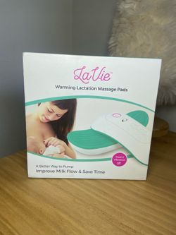LaVie Warming Lactation Massager Pads USB Charge Cables / Storage Bag, Pre Owned
