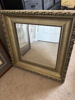 Heavy Gold Mirror