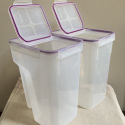 2Pack SNAPWARE 23Cup Cereral Dispenser Storage Container Flip Flop Lid