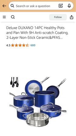 New DUXANO 14pc Cookware Set