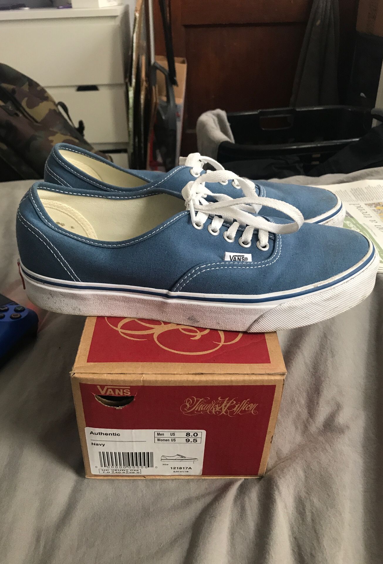 Authentic Navy VANS MENS 8