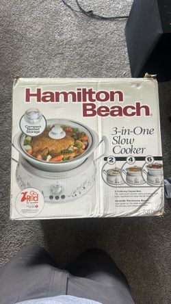 Brand New Hamilton Beach 6 quart slow cooker 3-in-one