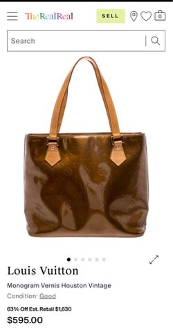 Authentic Louis Vuitton Monogram Vernis Houston Vintage