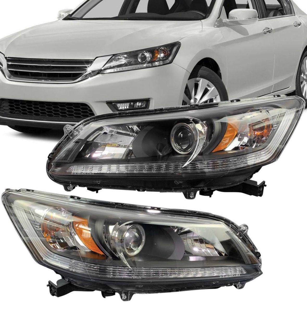 Headlights (pair) - Honda Accord