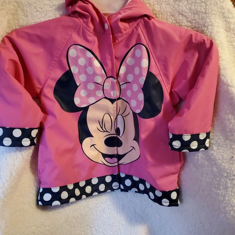 Minnie Mouse Lined 🌧 Rain Jacket 3T