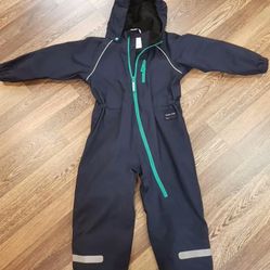 Polarn O. Pyret  Boy's/ Girl's Insulated Weatherproof Overalls Suit Rain Jacket Pants  3/ 4 years 
