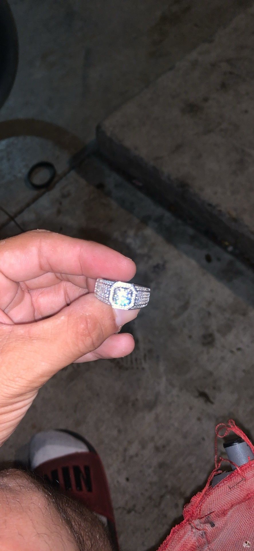 Size 10 Silver Ring 925