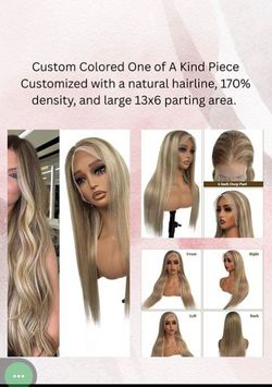 ✨18 In Layered Pecan Blonde And Brown Dimensional Lace Wig w/Large Parting Area✨Make Offer!
