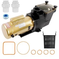 W3SP2607X10 Pool Pump 115/230 V, 1 HP Single Speed Pool Pump, High Speed Replacement for Hayward SP2607X10 Super Pump, Fits all In-Ground Pool and Spa