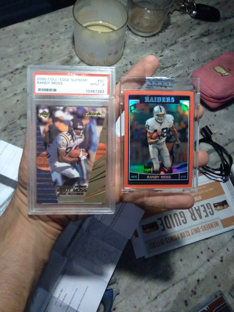 2000 Collectors Edge and 2006 Topps Chrome Randy Moss Cards