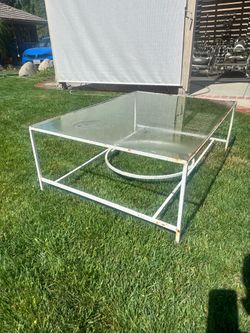 Vintage mid-century  iron coffee table