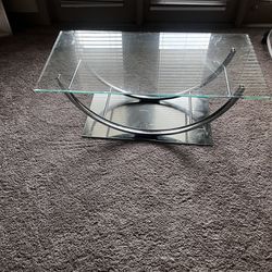 Silver Glass Coffee Table